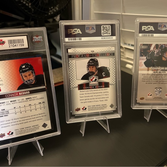 Three Connor Bédard Team Canada Cards - Picture 2 of 2